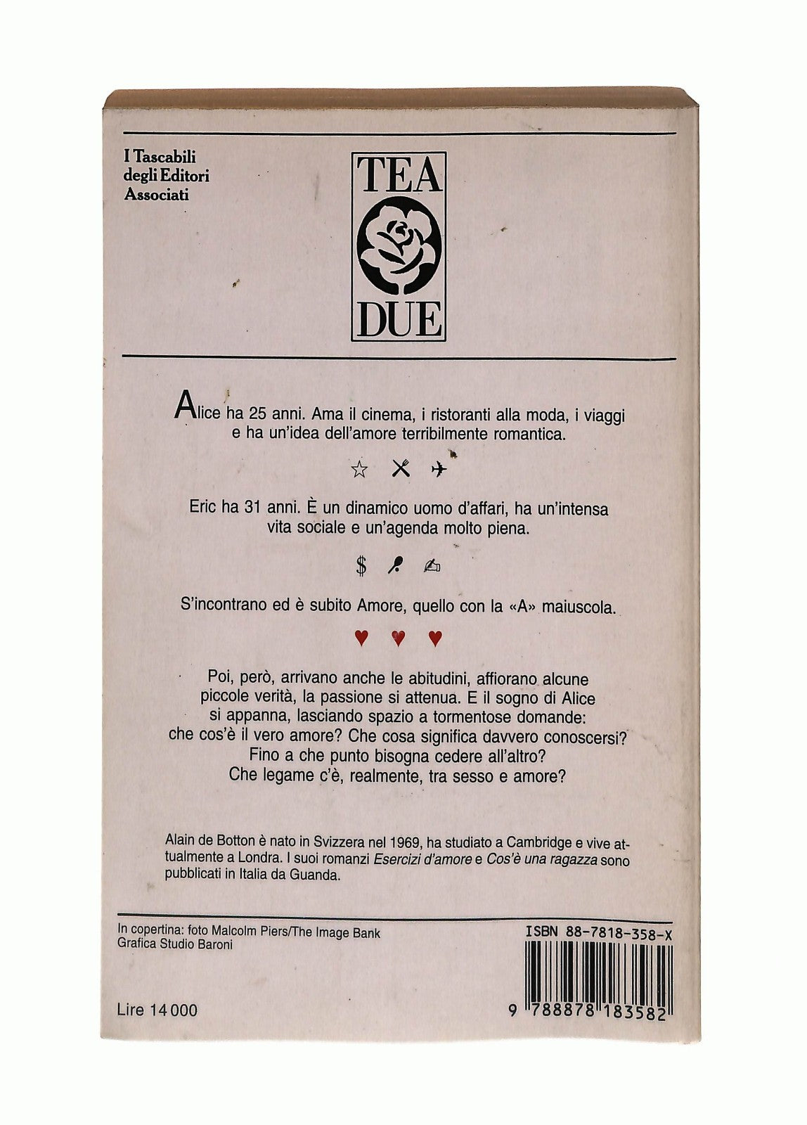 EBOND Il Piacere Di Soffrire Alain De Botton Tea 1998 Libro LI044458
