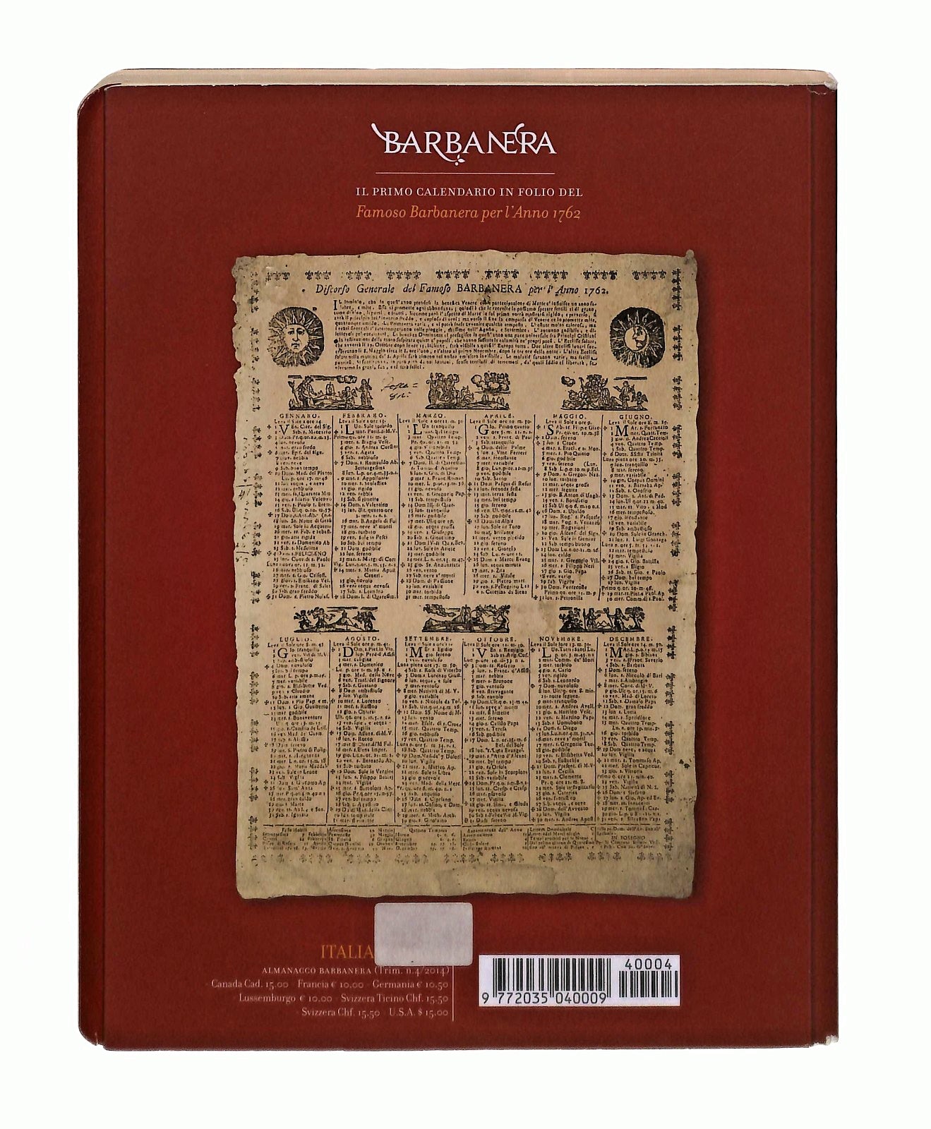 EBOND Almanacco Barbanera 2015 Editoriale Campi Libro LI044508