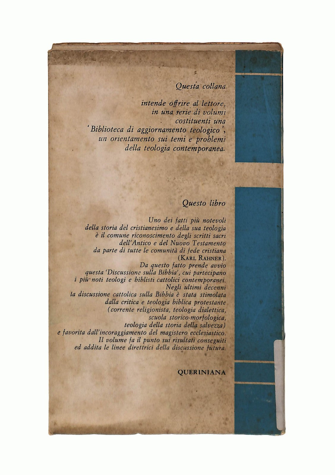EBOND Discussione Sulla Bibbia Aa Vv Queriniana 1966 Libro LI044533