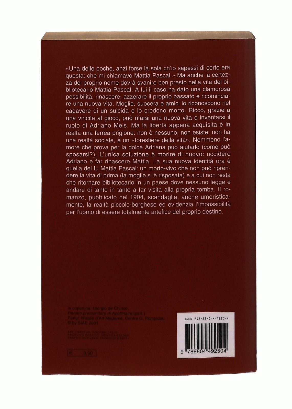 EBOND Il Fu Mattia Pascal Luigi Pirandello Mondadori Libro LI044559