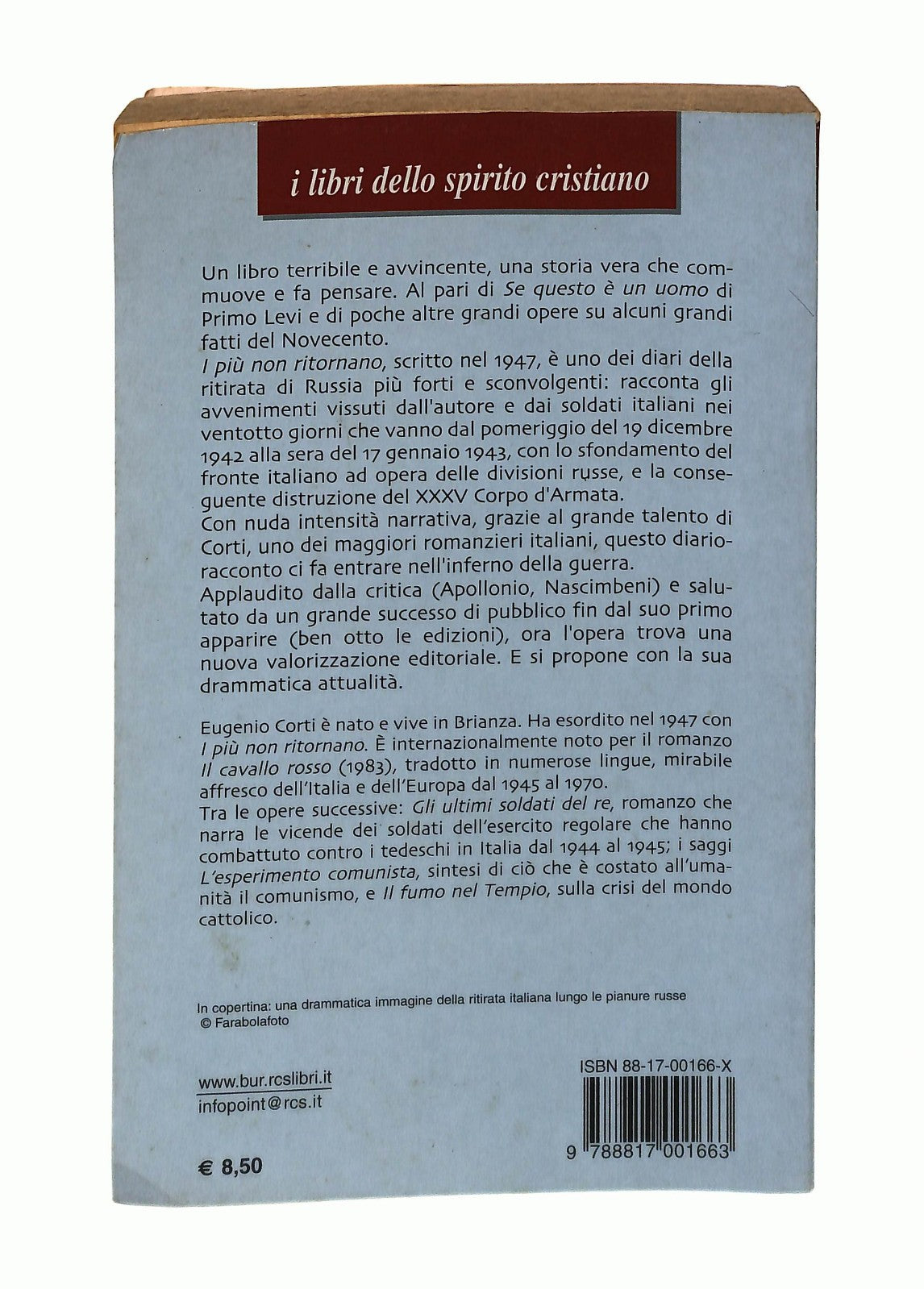 EBOND I Piu Non Ritornano Eugenio Corti Bur Rizzoli Libro LI044583