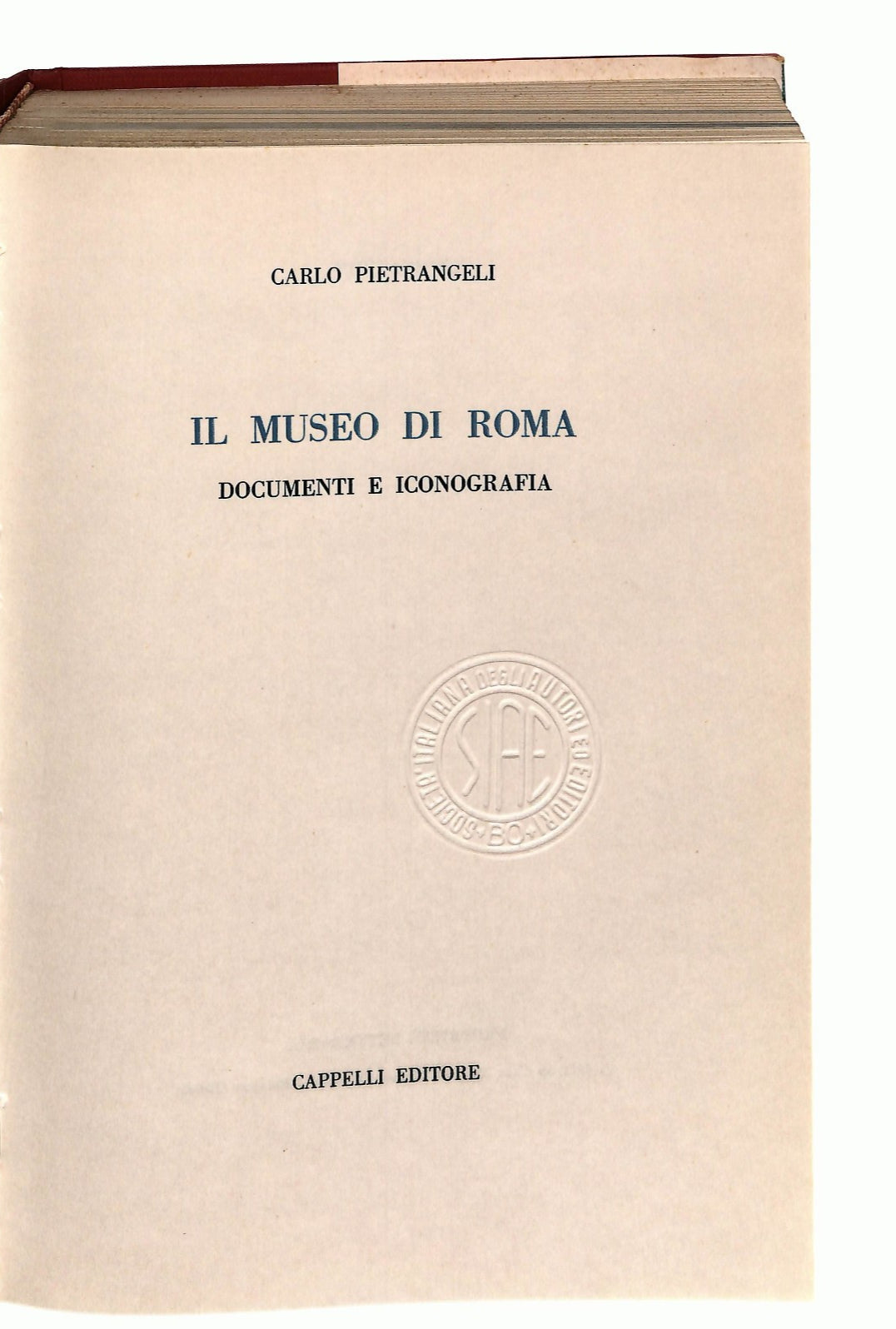 EBOND Il Museo Di Roma C Pietrangeli Cappelli 1971 Libro LI044683