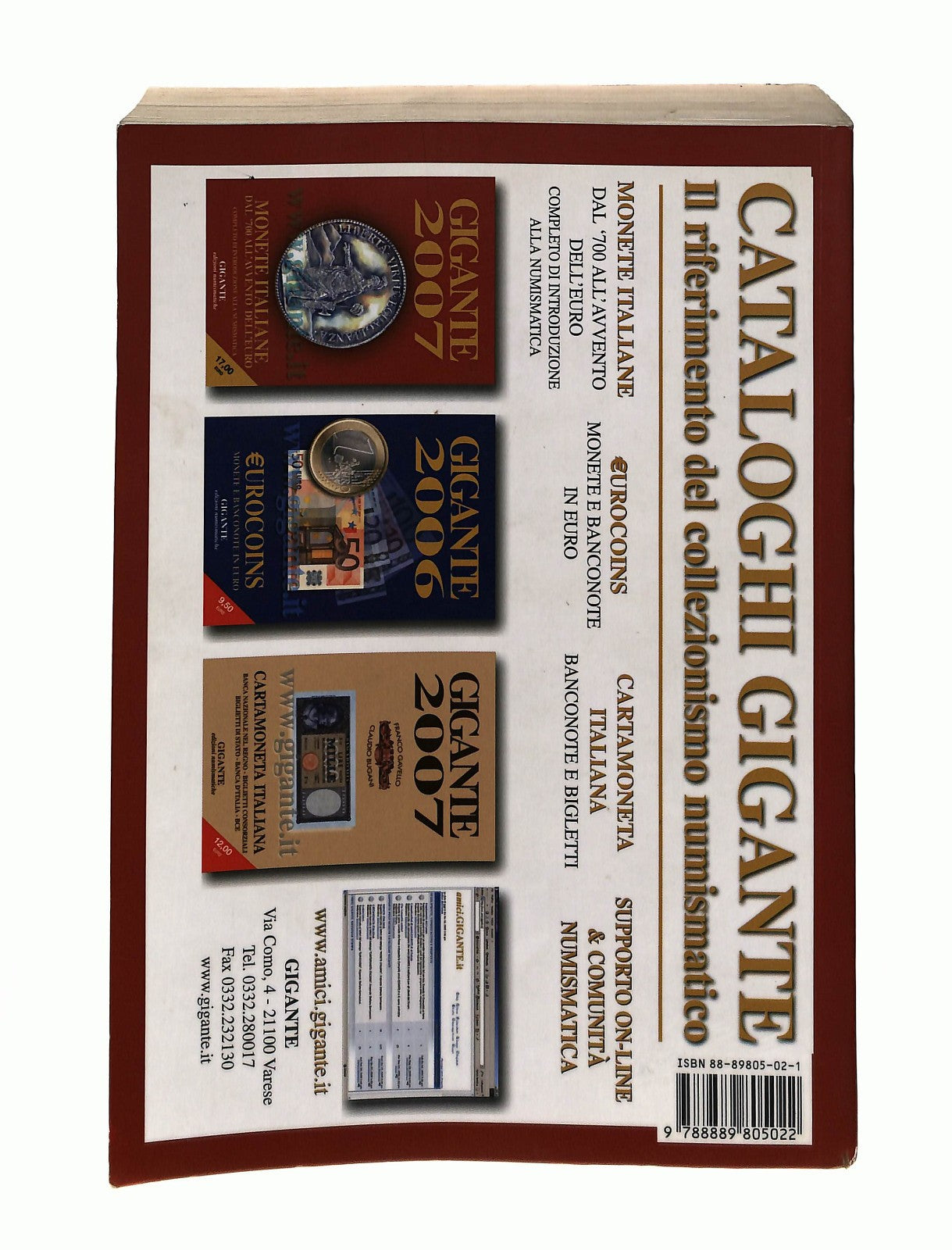 EBOND Gigante 2007 Fabio Gigante Gigante Edizioni Numismatiche Libro LI044705
