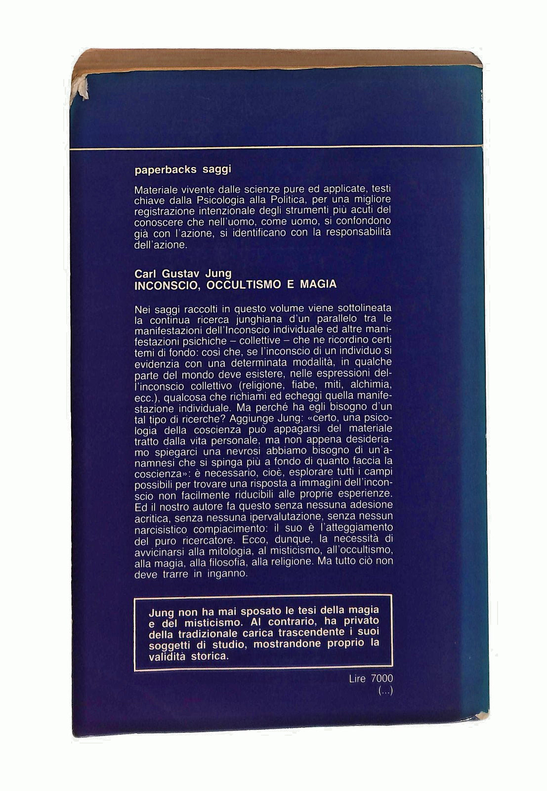 EBOND Inconscio Occultismo e Magia C G Jung Newton 1985 Libro LI044731