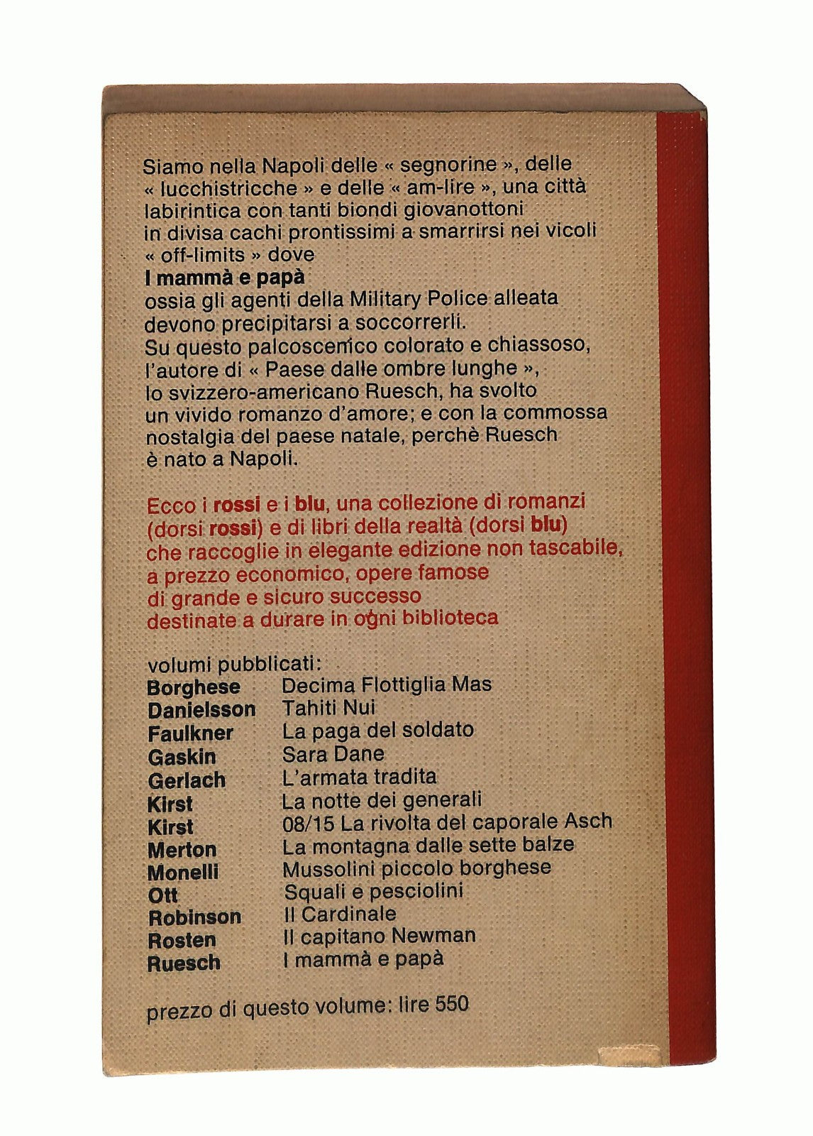 EBOND I Mamma e Papa Hans Ruesch Garzanti 1967 Libro LI044741