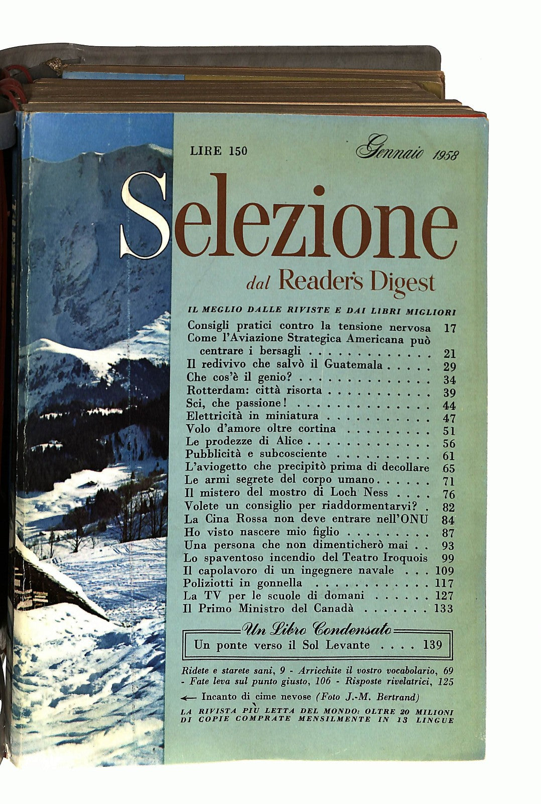 EBOND Selezione Gennaio Giugno 1958 Rilegatura Ad Anelli Libro LI044808