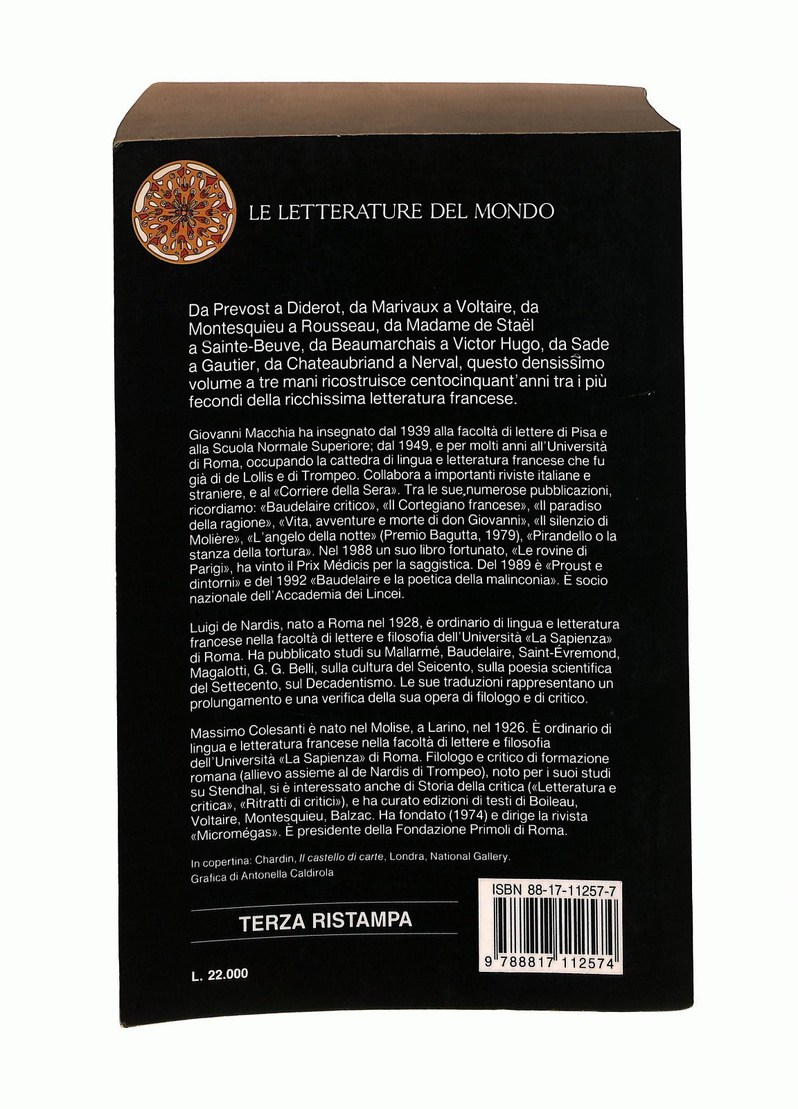 EBOND La Letteratura Francese Dall Illuminismo Al Romanticismo Libro LI045027