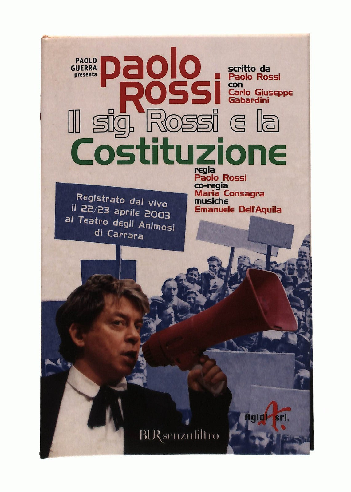 EBOND Il Sig Rossi e La Costituzione Paolo Rossi Rizzoli Con DVD Libro LI045054