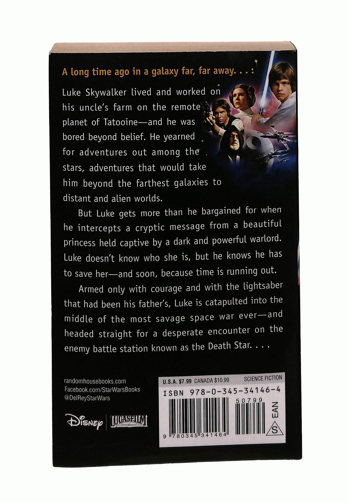 EBOND Star Wars A New Hope George Lucas In Lingua Inglese Libro LI045155