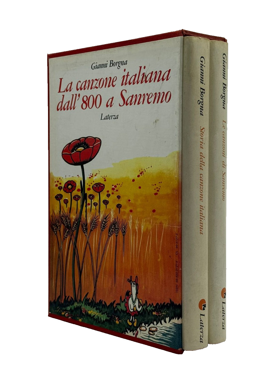 EBOND La Canzone Italiana Dall 800 a Sanremo Borgna Laterza 2 Vol Libro LI045226