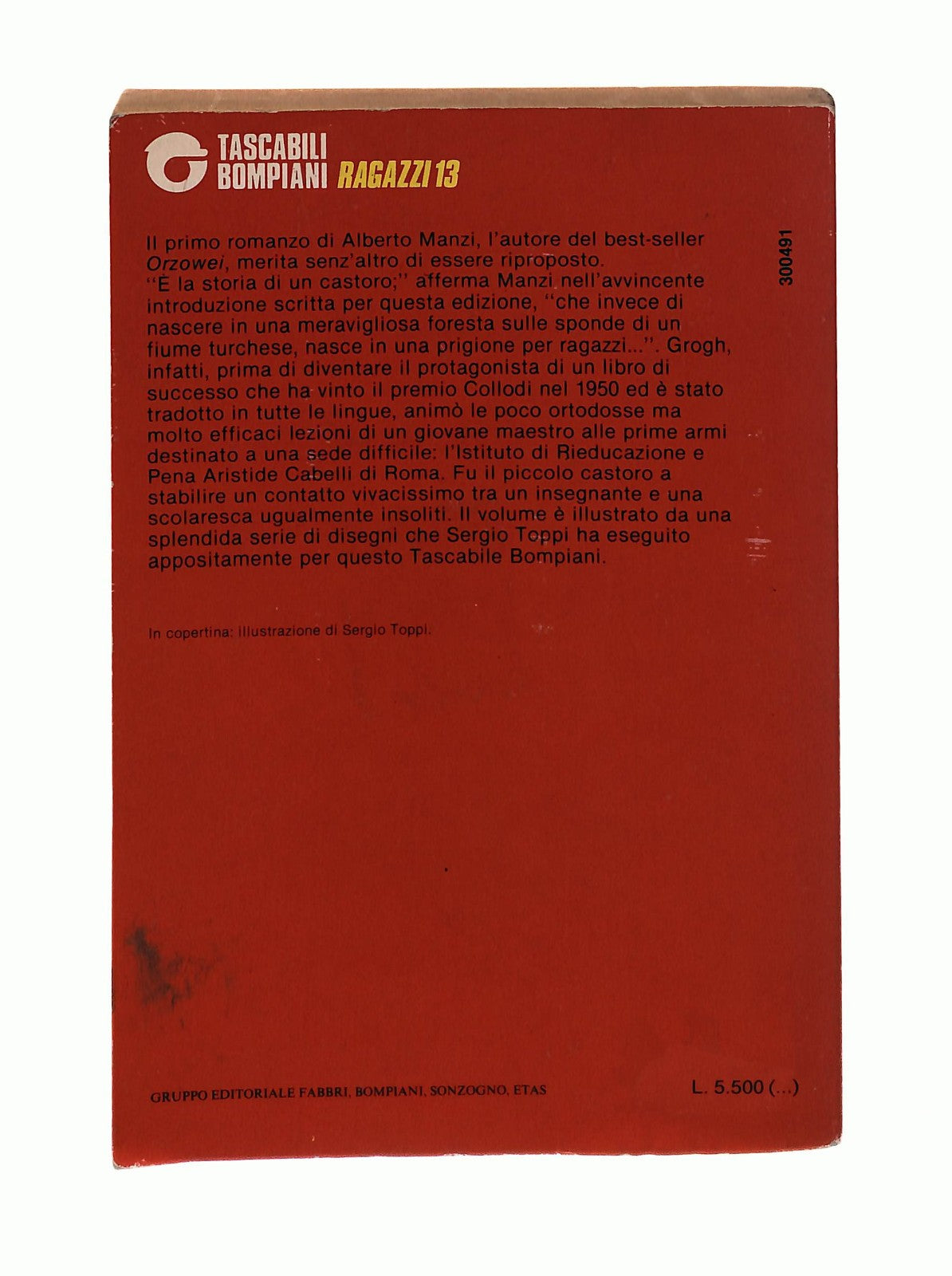 EBOND Grogh Storia Di Un Castoro A Manzi Bompiani 1987 Libro LI045229