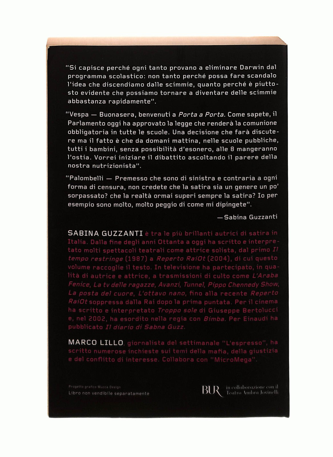 EBOND Reperto Raiot Sabina Guzzanti Bur Con DVD Libro LI045234