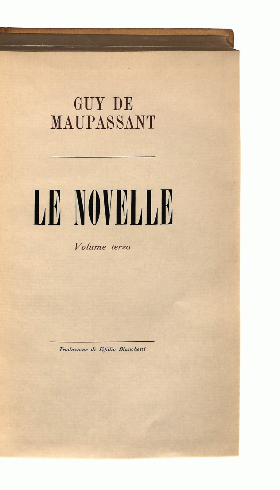 EBOND Le Novelle Maupassant Istituto Editoriale Vol Iii 1955 Libro LI045293