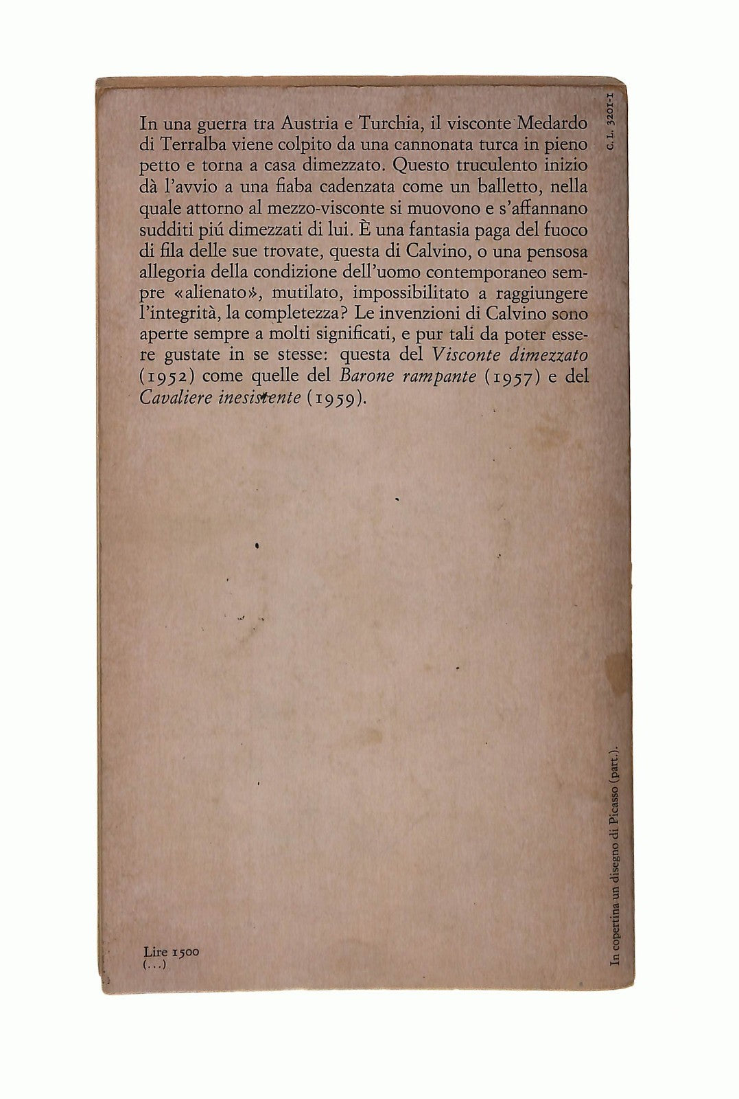 EBOND Il Visconte Dimezzato Italo Calvino Einaudi 1976 Libro LI045337