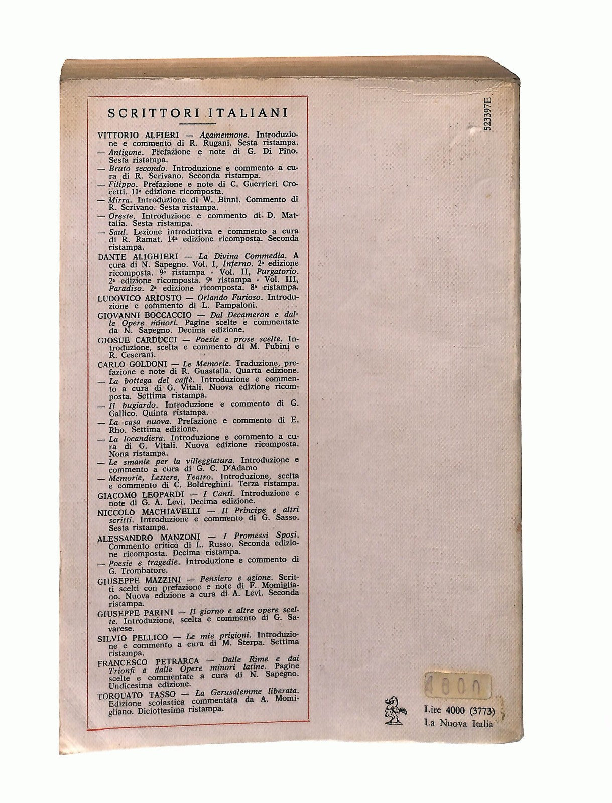 EBOND I Promessi Sposi Alessandro Manzoni La Nuova Italia 1976 Libro LI045532