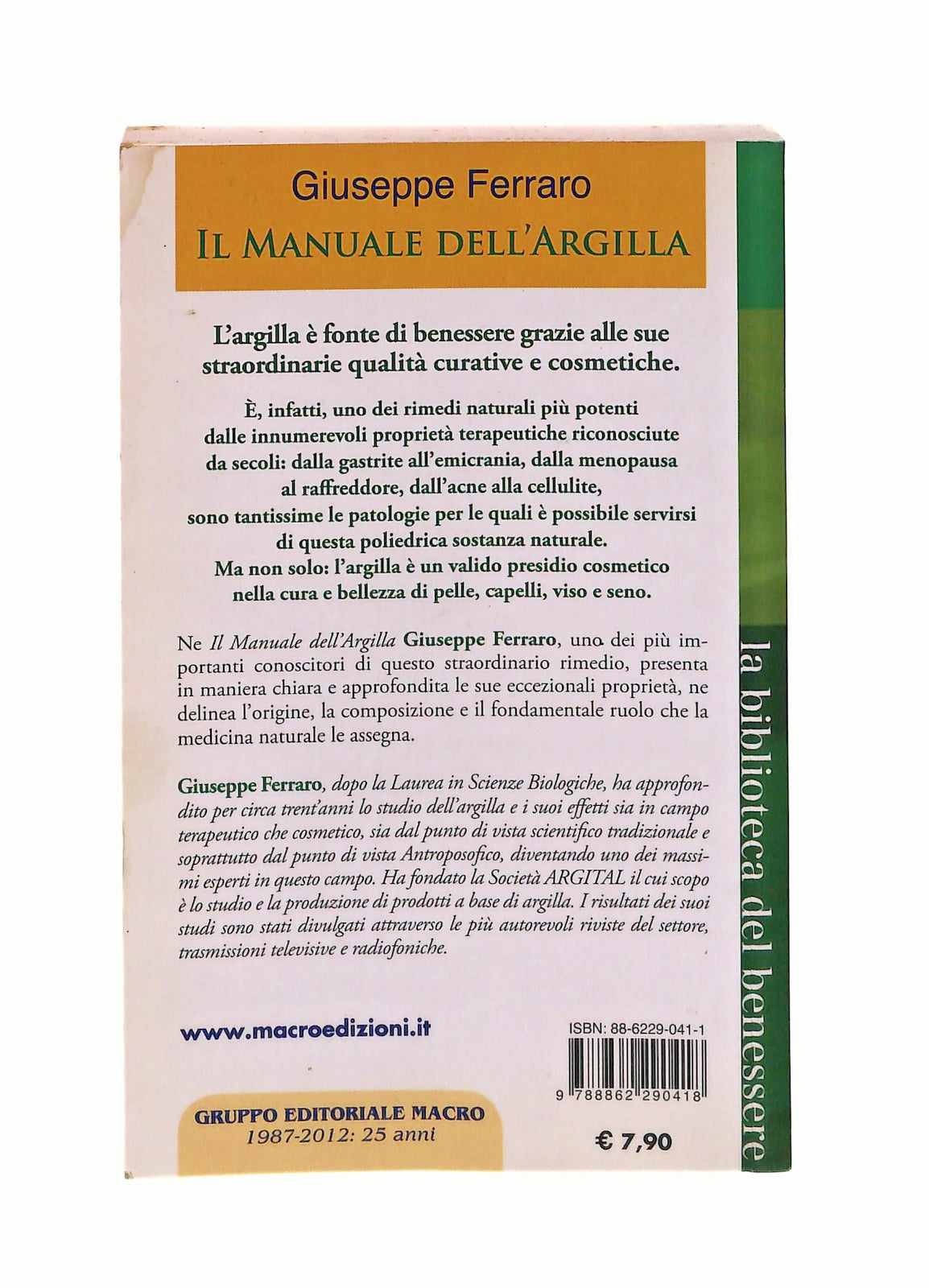 EBOND Il Manuale Dell Argilla Giuseppe Ferraro Macro Libro LI045537
