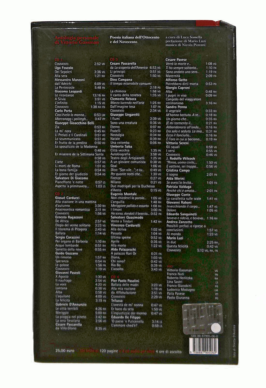 EBOND Antologia Personale Di Vittorio GassmanCon 4Libro LI045562