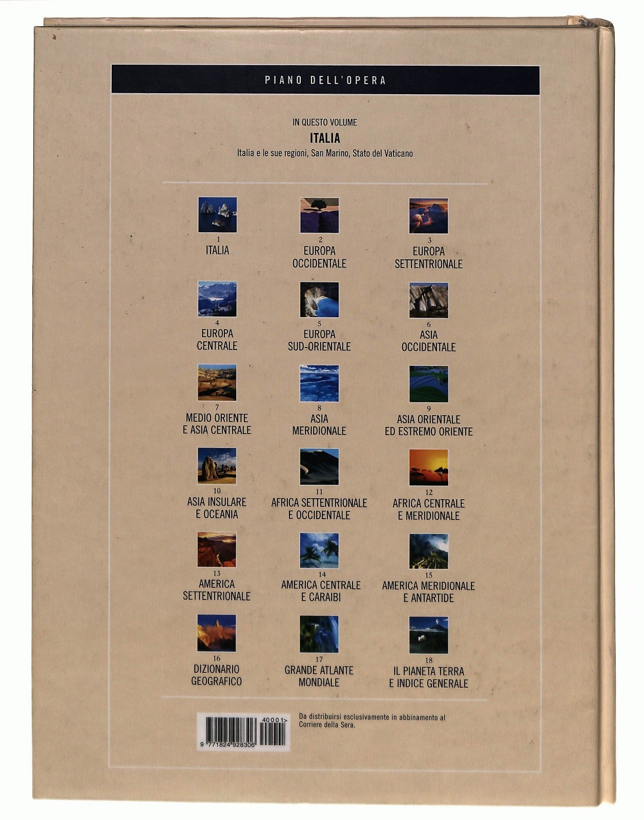 EBOND L Enciclopedia Geografica Italia 1 Corriere Della Sera Libro LI045604