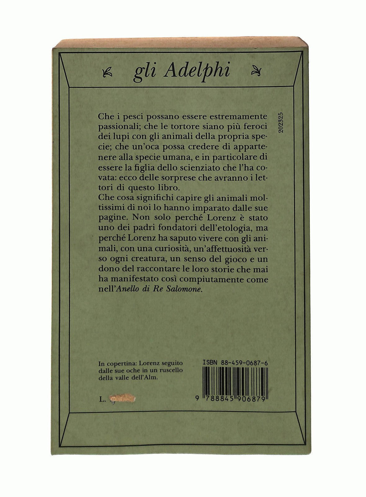 EBOND L Anello Di Re Salomone Konrad Lorenz Adelphi Libro LI045634
