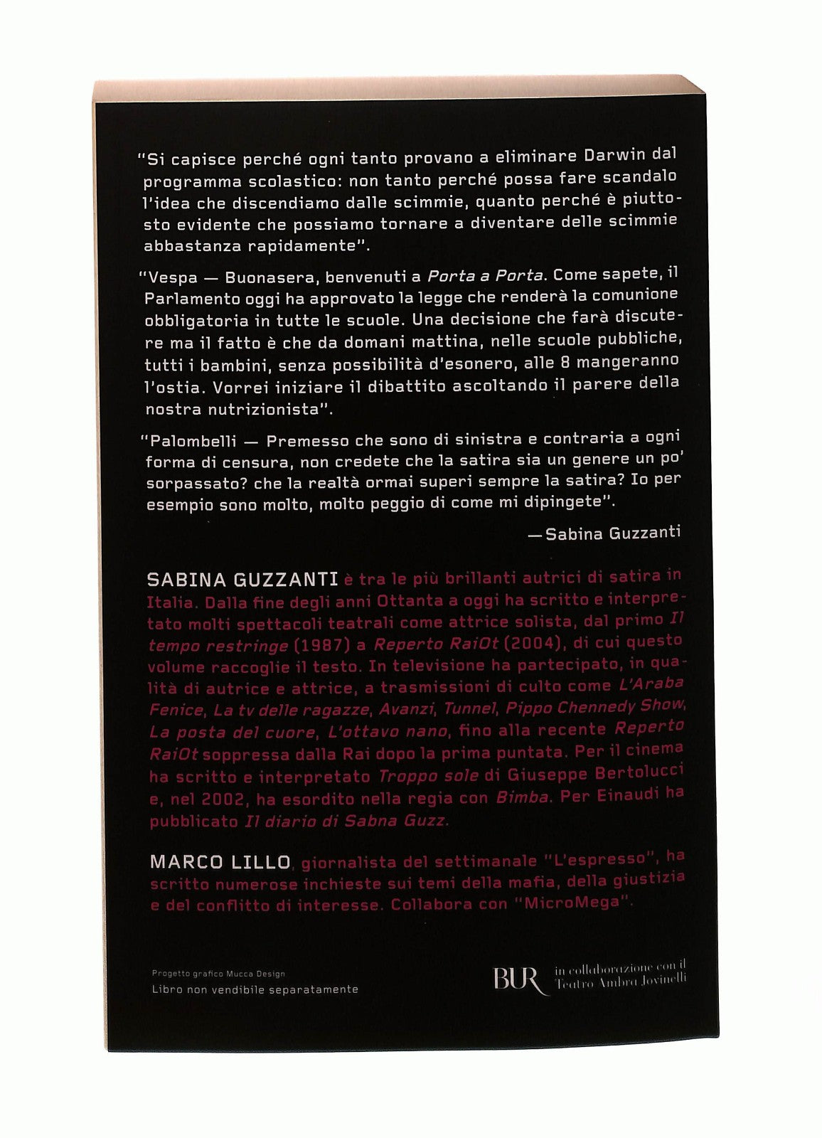 EBOND Reperto Raiot Sabina Guzzanti Bur Con DVD Libro LI045657