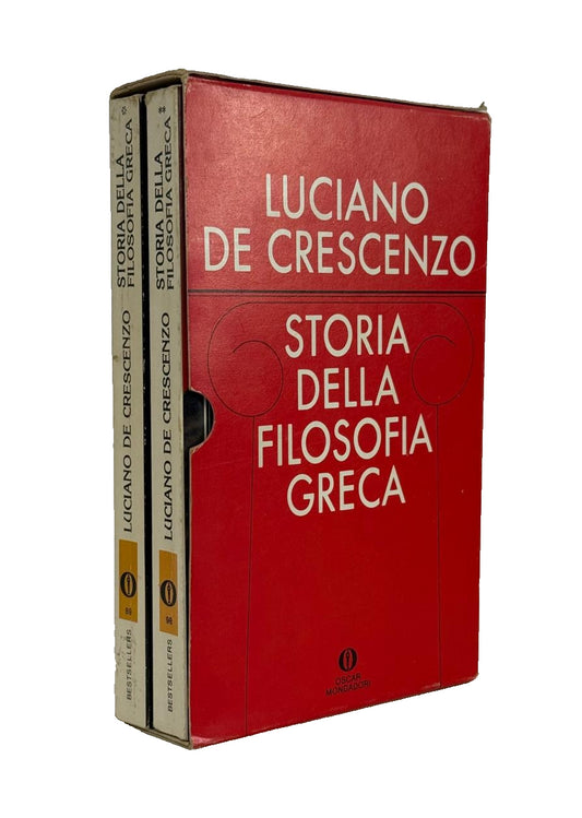 EBOND Storia Della Filosofia Greca L De Crescenzo Mondadori 2 Vol Libro LI045670