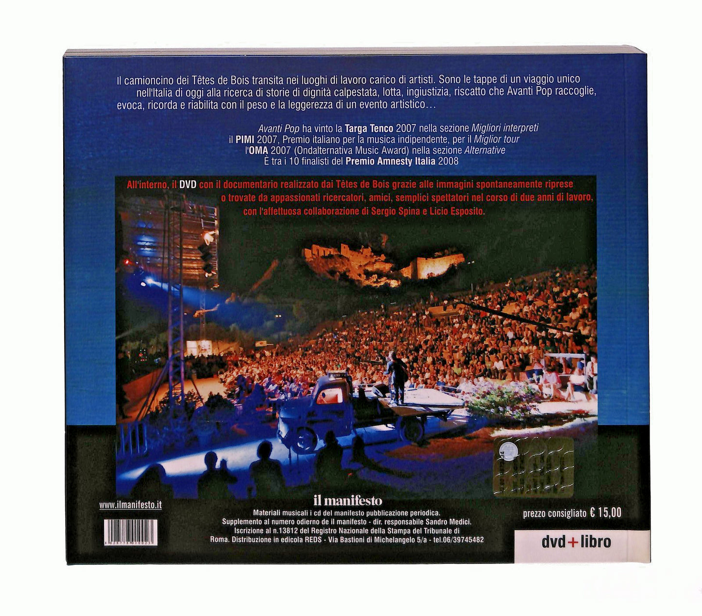 EBOND Avanti Pop i Diari Del Camioncino Cura PintoCon DVD Libro LI045683