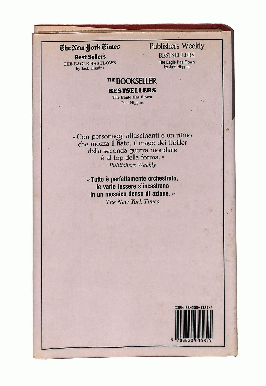 EBOND Il Ritorno Dell Aquila Jack Higgins Sperling & Kupfer Libro LI045689