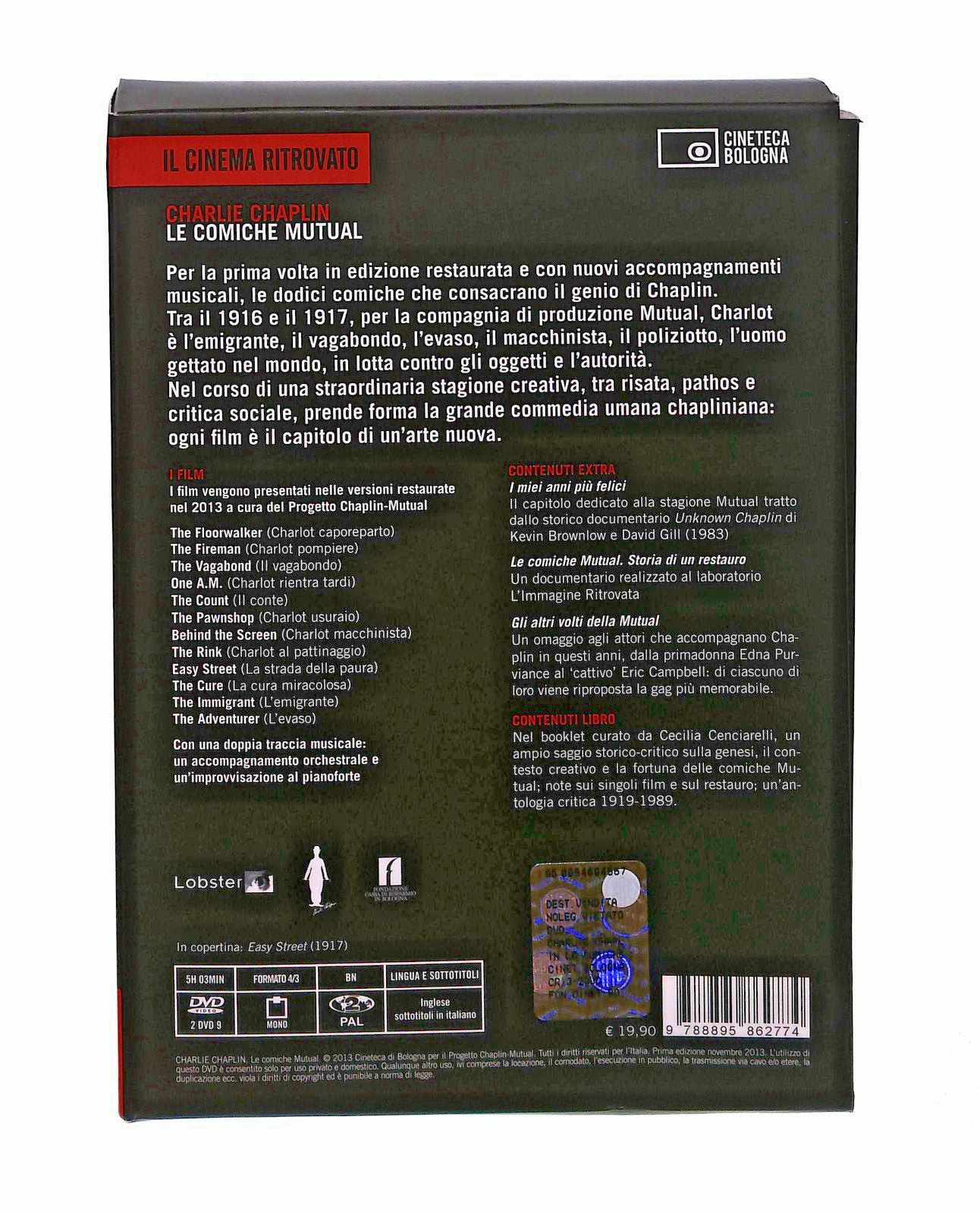 EBOND Le Comiche Mutual ChaplinCon 2 DVD Cineteca Bologna Libro LI045690