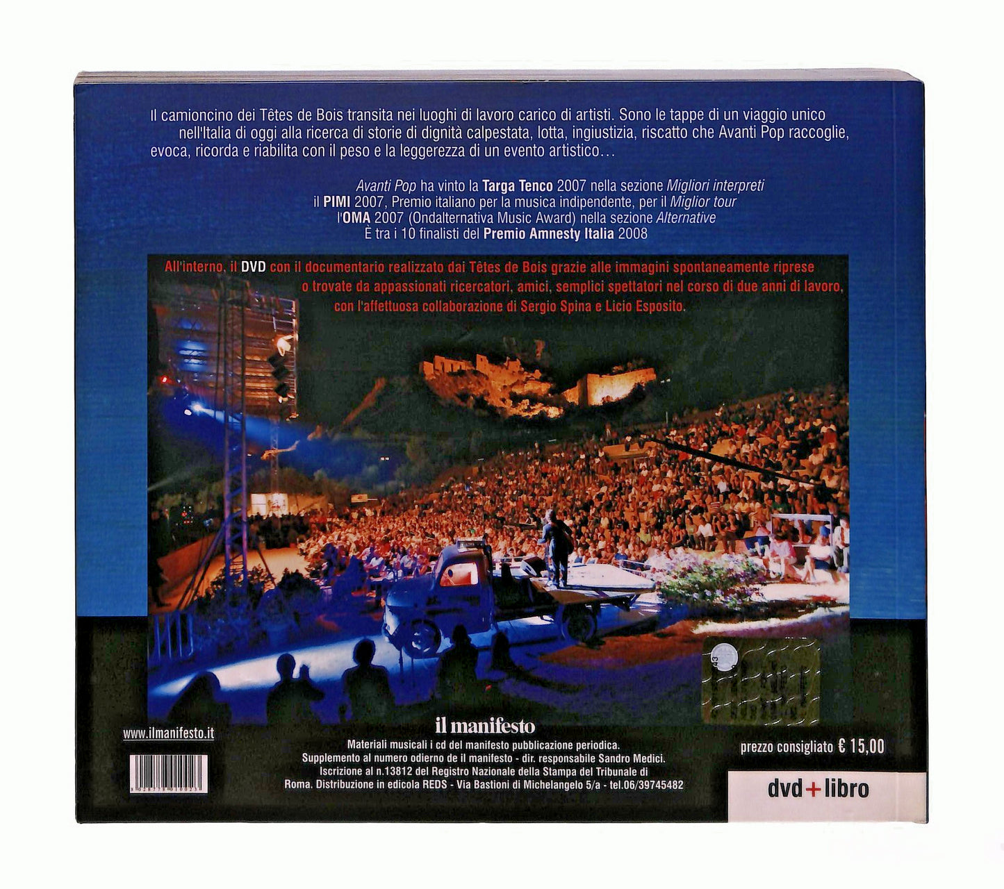 EBOND Avanti Pop i Diari Del Camioncino Cura PintoCon DVD Libro LI045708