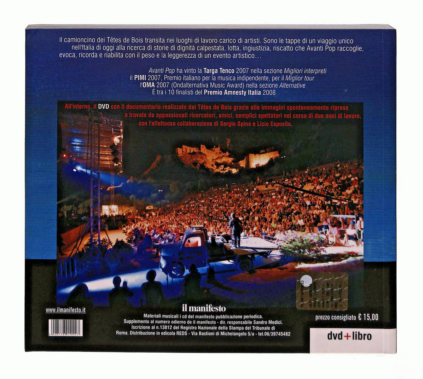 EBOND Avanti Pop i Diari Del Camioncino Cura PintoCon DVD Libro LI045728