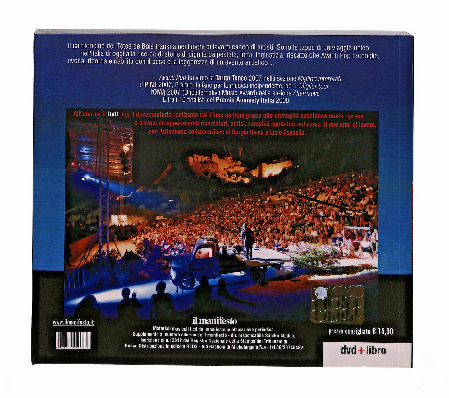 EBOND Avanti Pop i Diari Del Camioncino Cura PintoCon DVD Libro LI045752