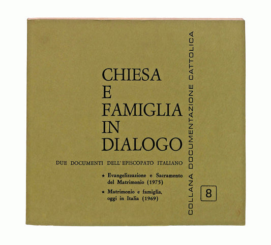 EBOND Chiesa e Famiglia In Dialogo Episcopato Italiano 1975 Libro LI045863