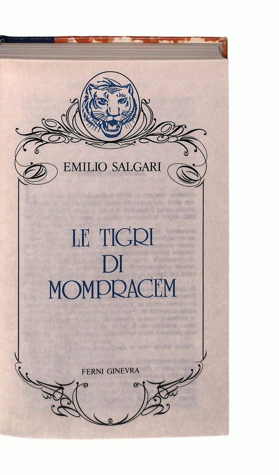 EBOND Le Tigri Di Mompracem E Salgari Ferni 1976 Libro LI046061