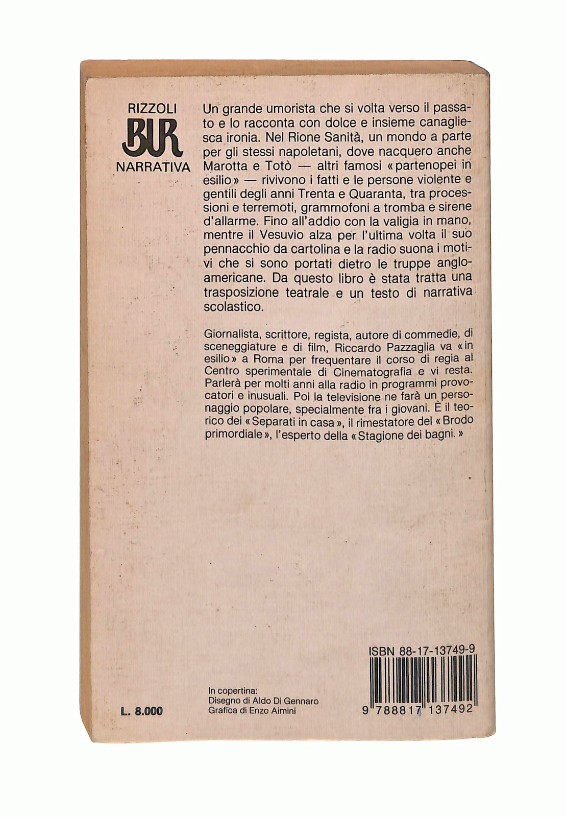 EBOND Partenopeo In Esilio Riccardo Pazzaglia Bur Rizzoli 1989 Libro LI046063