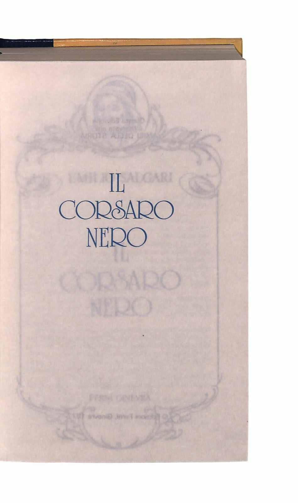 EBOND Il Corsaro Nero E Salgari Edizioni Ferni 1977 Libro LI046083