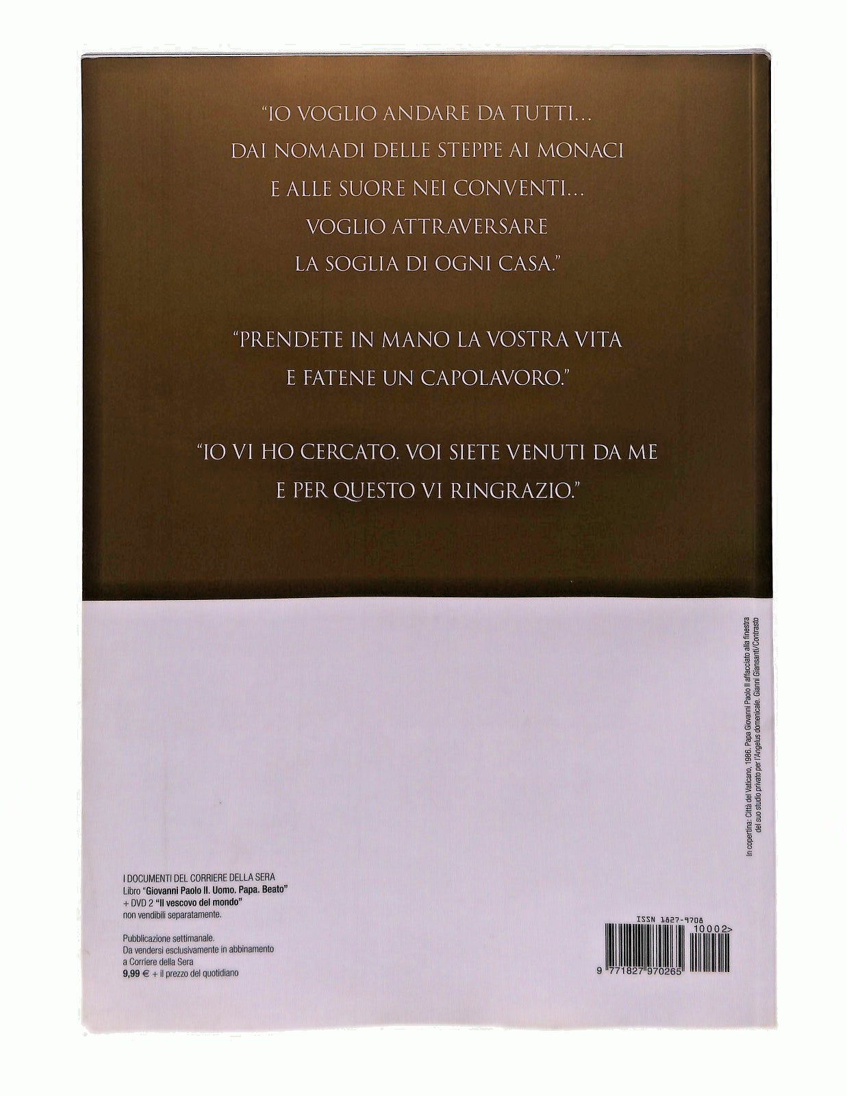 EBOND Giovanni Paolo Ii Uomo Papa Beato Messori Vecchi Corriere Libro LI046244