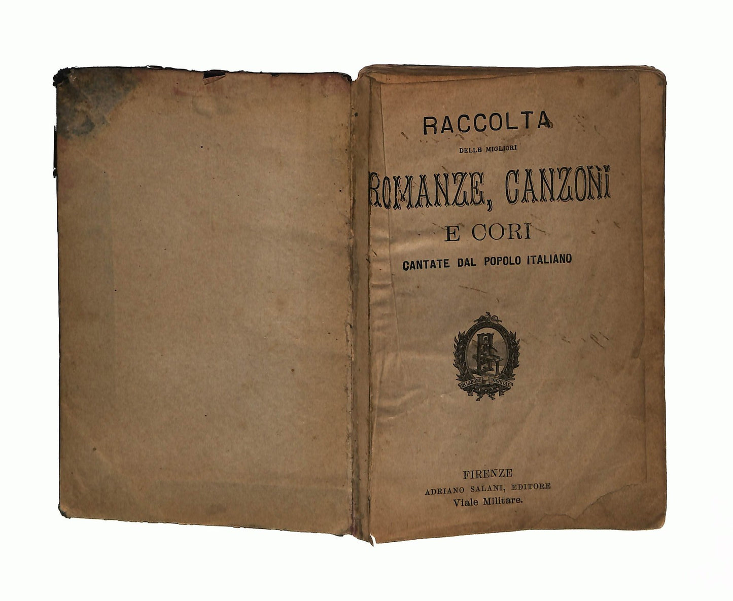 EBOND Raccolta Delle Migliori Romanze Salani 1904 Libretto Libro LI046315
