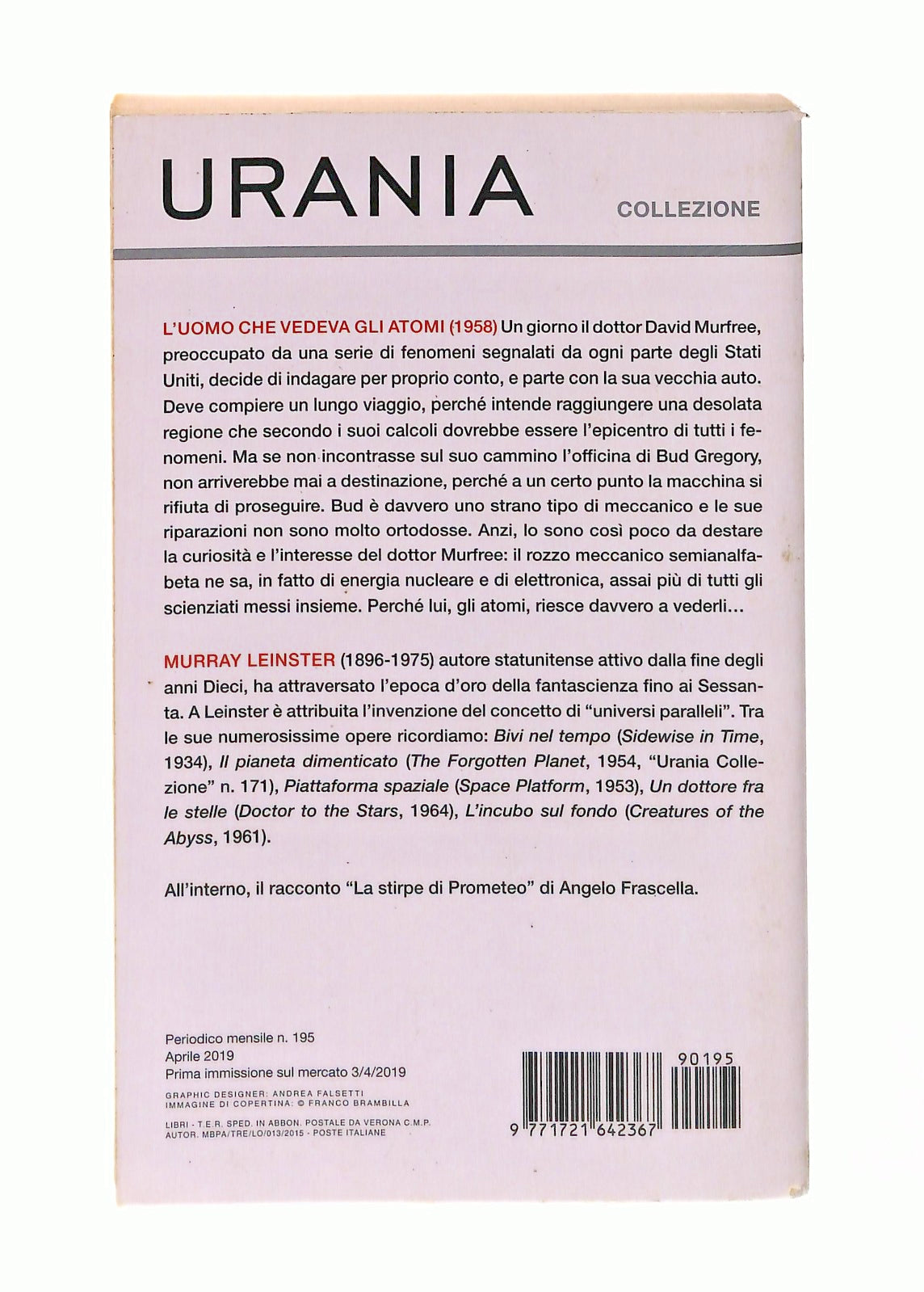 EBOND L Uomo Che Vedeva Gli Atomi M Leinster Mondadori Libro LI046513