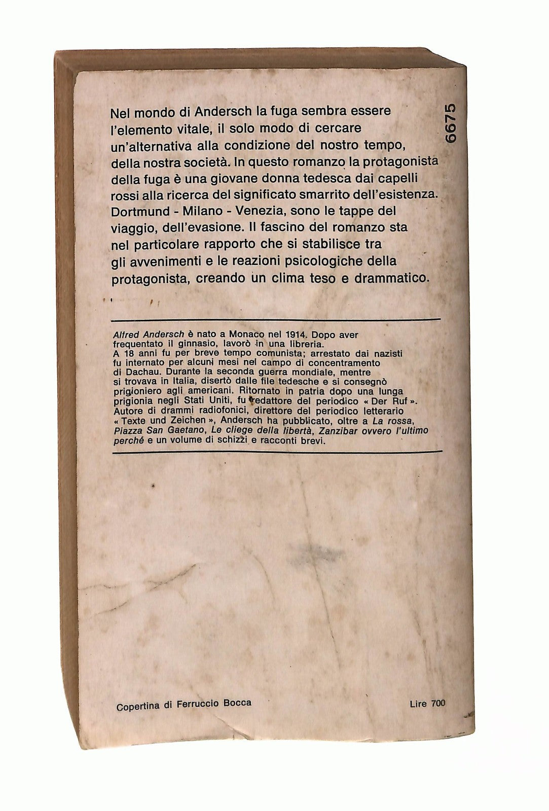 EBOND La Rossa Alfred Andersch Mondadori Libro LI046528