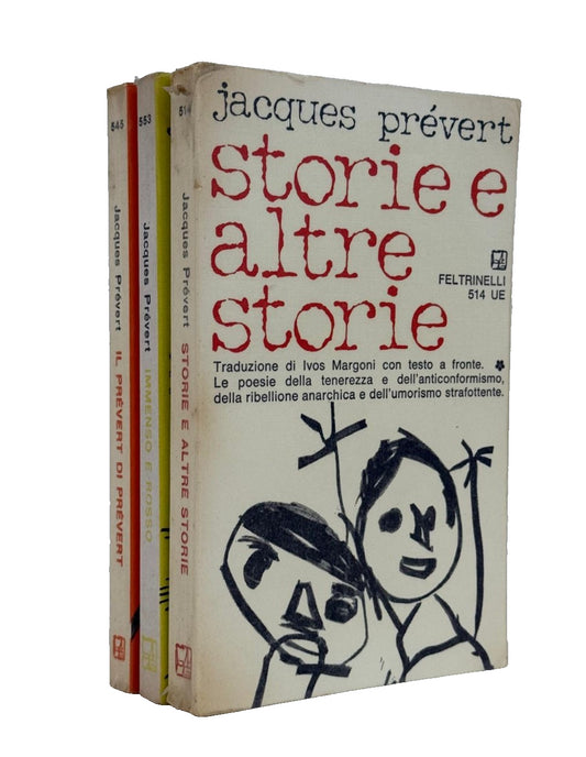 EBOND Prevert Jacques Prevert Feltrinelli 1968 3 Volumi Libro LI046539