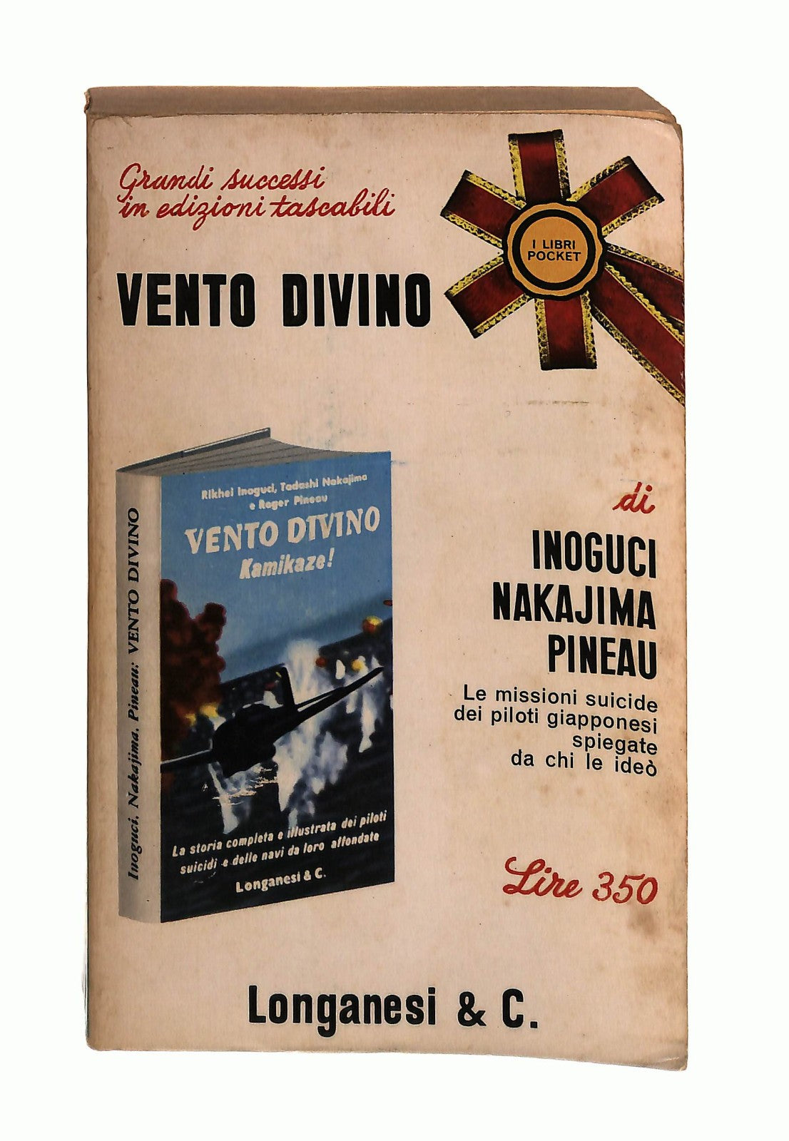 EBOND Vento Divino Inoguci Nakajima Pineau Longanesi & Co 1967 Libro LI046563