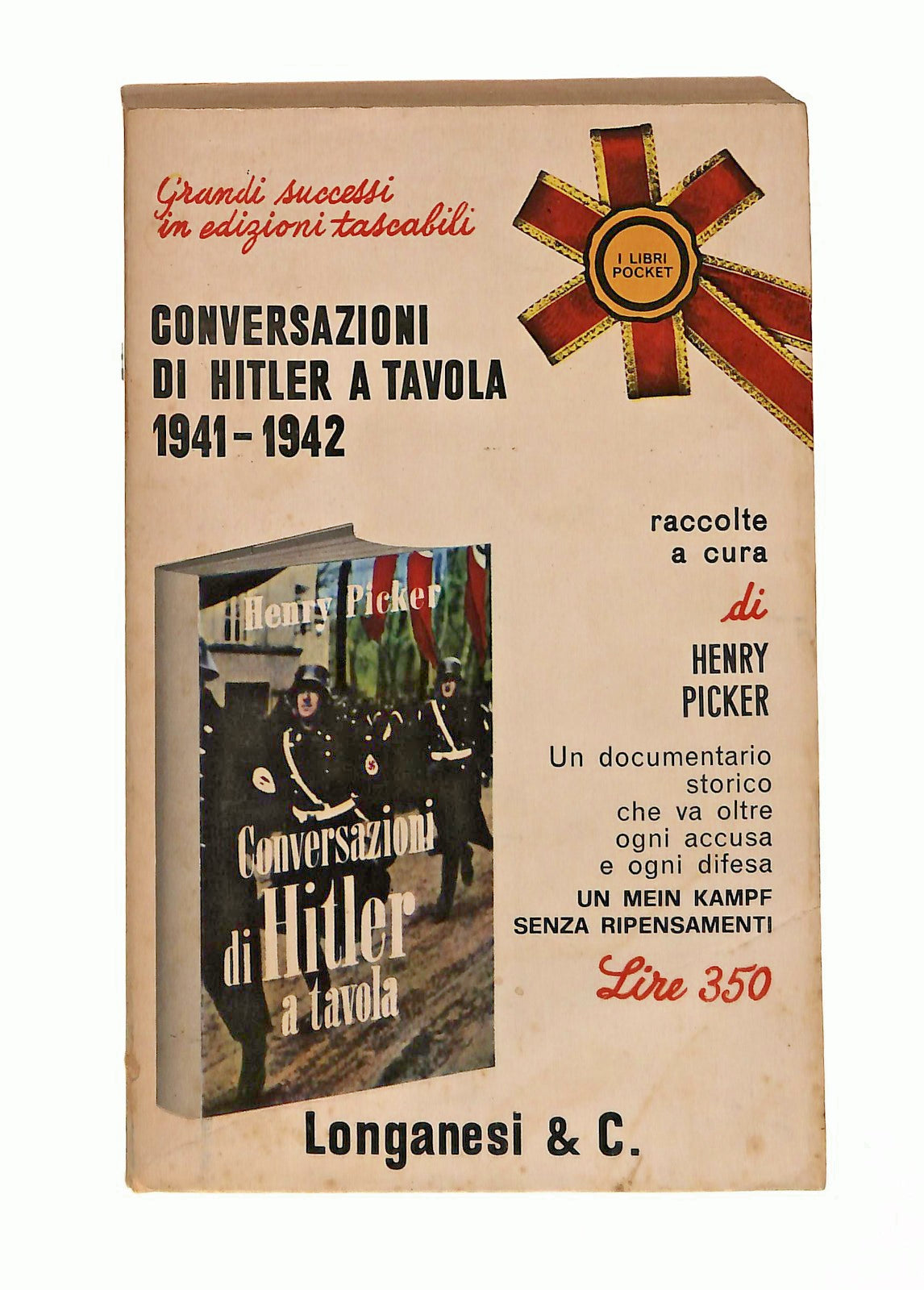 EBOND Conversazioni Di Hitler a Tavola 1941 42 Longanesi 1969 Libro LI046613