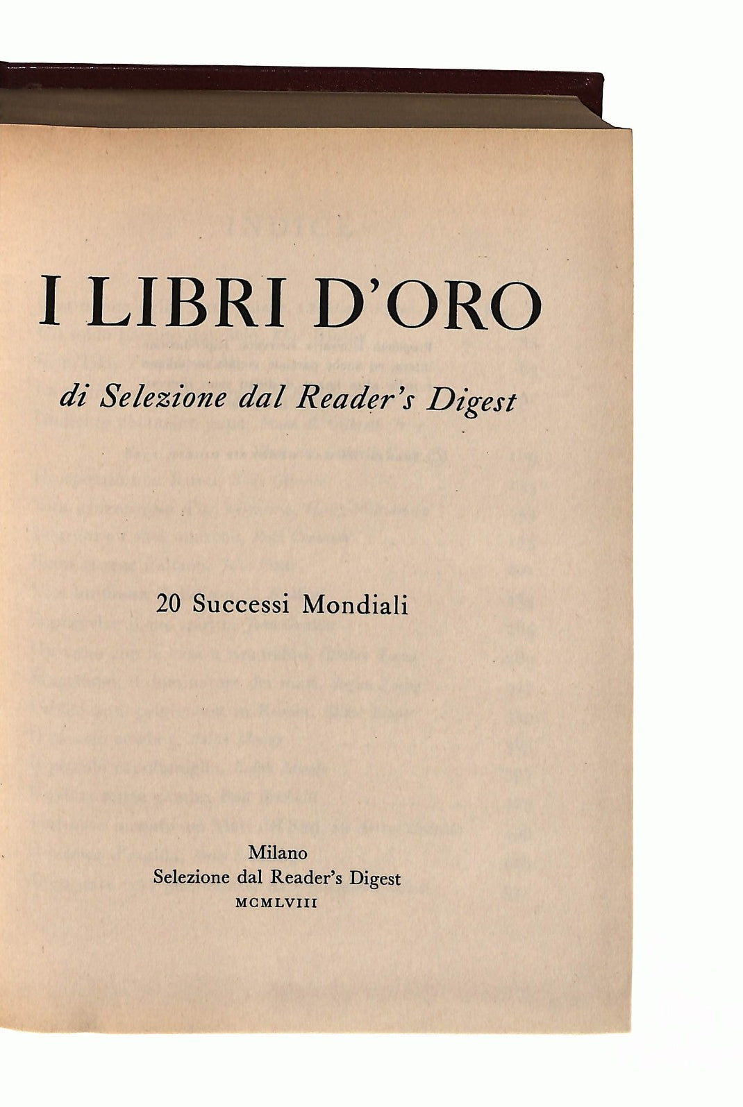 EBOND I Libri d Oro Di Selezione Selezione Dal Reader s Digest Libro LI046635