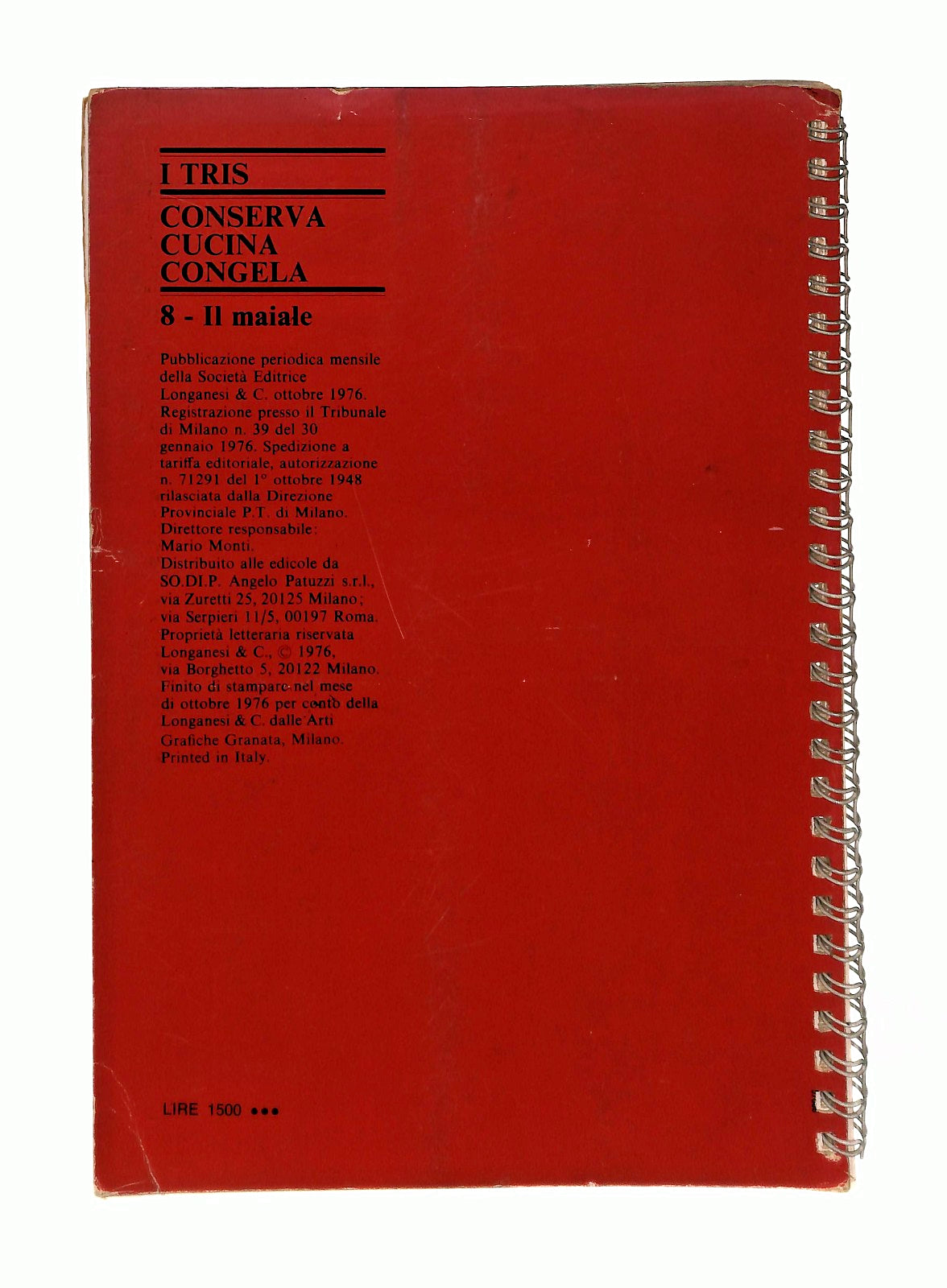 EBOND Il Maiale i Tris Conserva Cucina Congela Rogledi Longanesi Libro LI046670