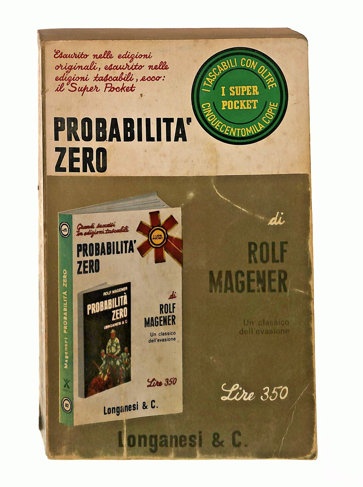 EBOND Probabilita Zero Rolf Megener Longanesi & Co 1969 Libro LI046679