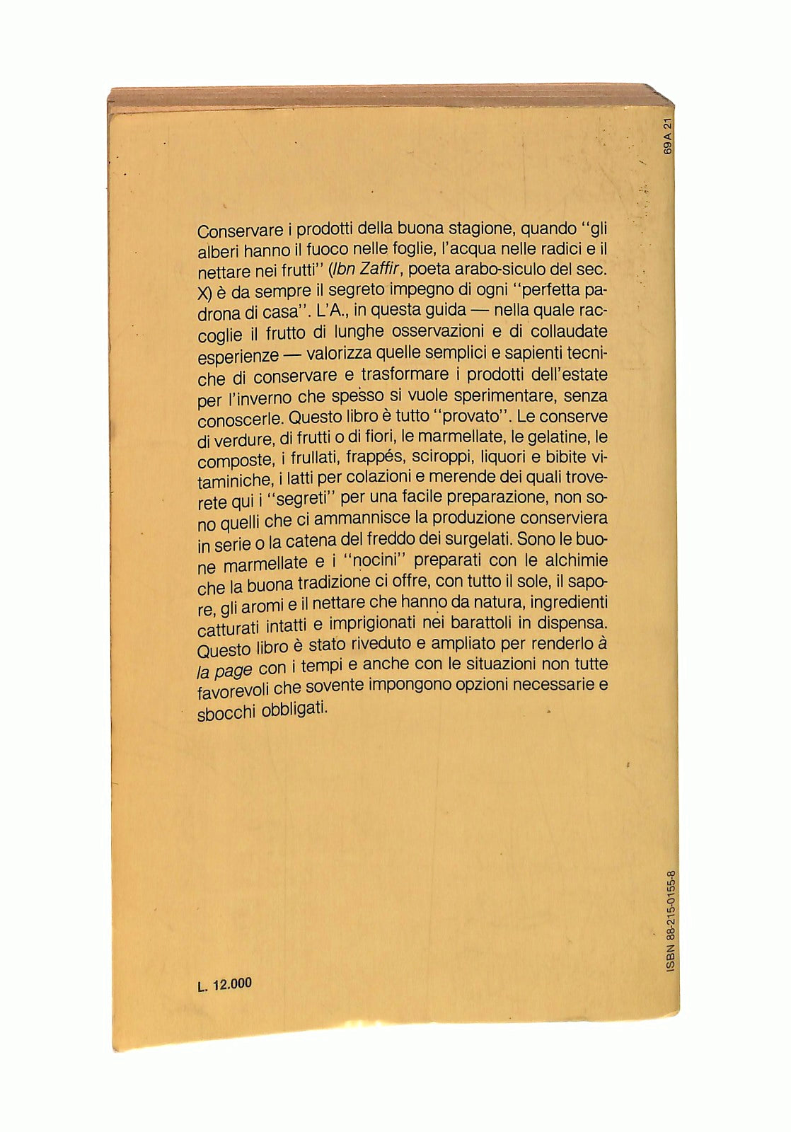 EBOND Frutti Della Terra Sotto Vetro Edizioni Paoline 1986 Libro LI046710