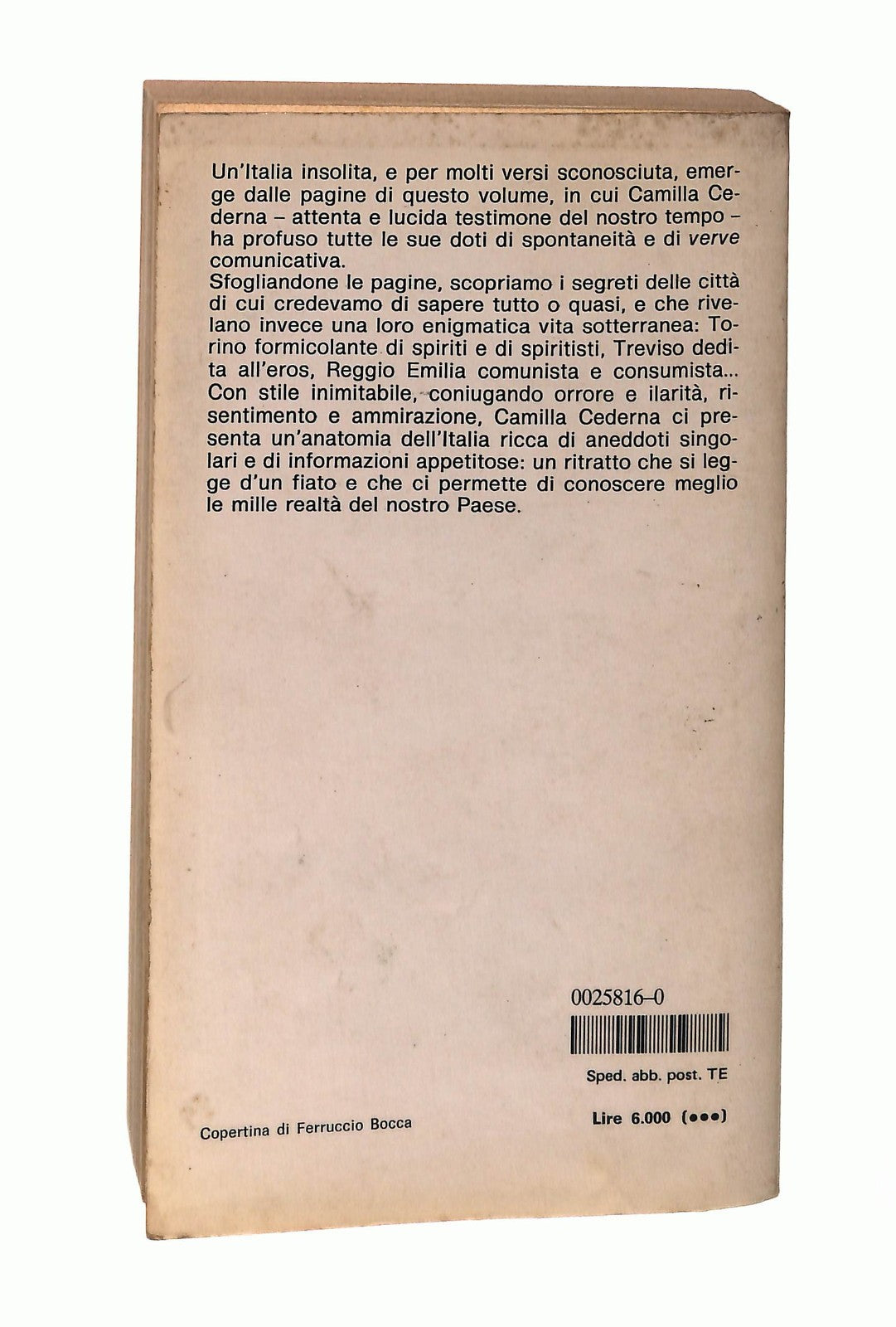 EBOND Casa Nostra Camilla Cederna Mondadori 1985 Libro LI046753