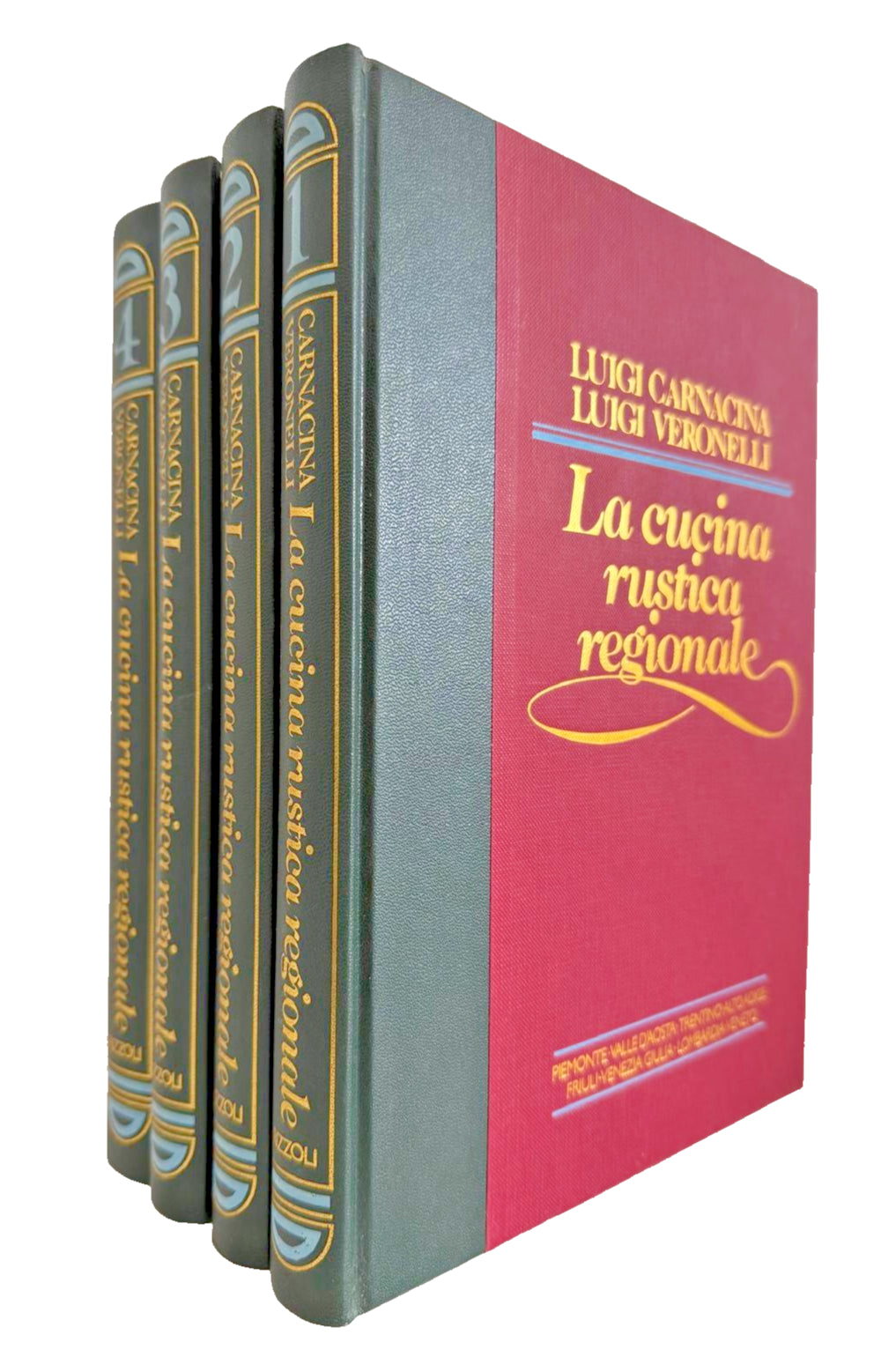 EBOND La Cucina Regionale Carnacina Veronelli Rizzoli 4 Volumi Libro LI046933