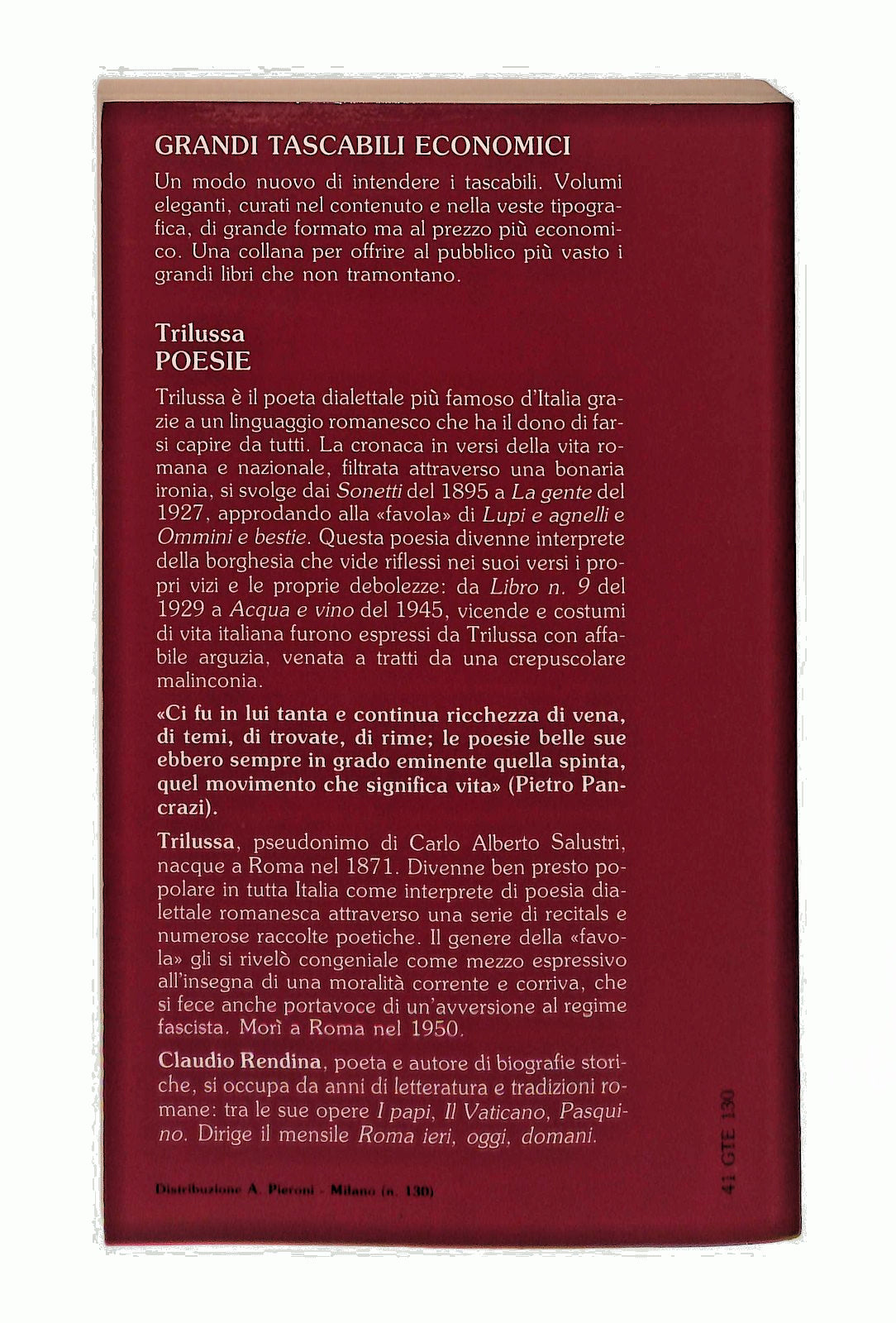 EBOND Poesie Trilussa Newton Libro LI046956