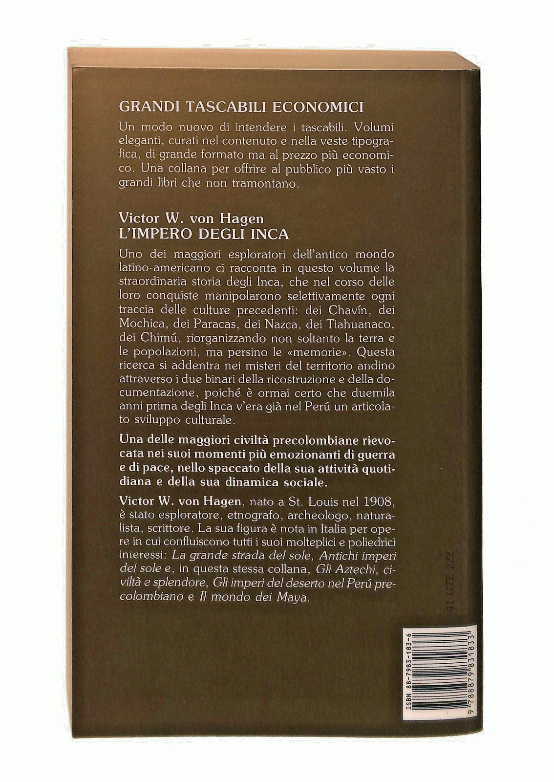 EBOND L Impero Degli Inca Von Hagen Newton Libro LI046959